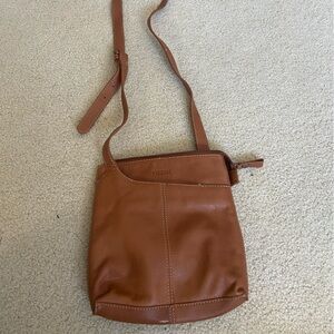 Fossil Brown Leather Shoulder Bag